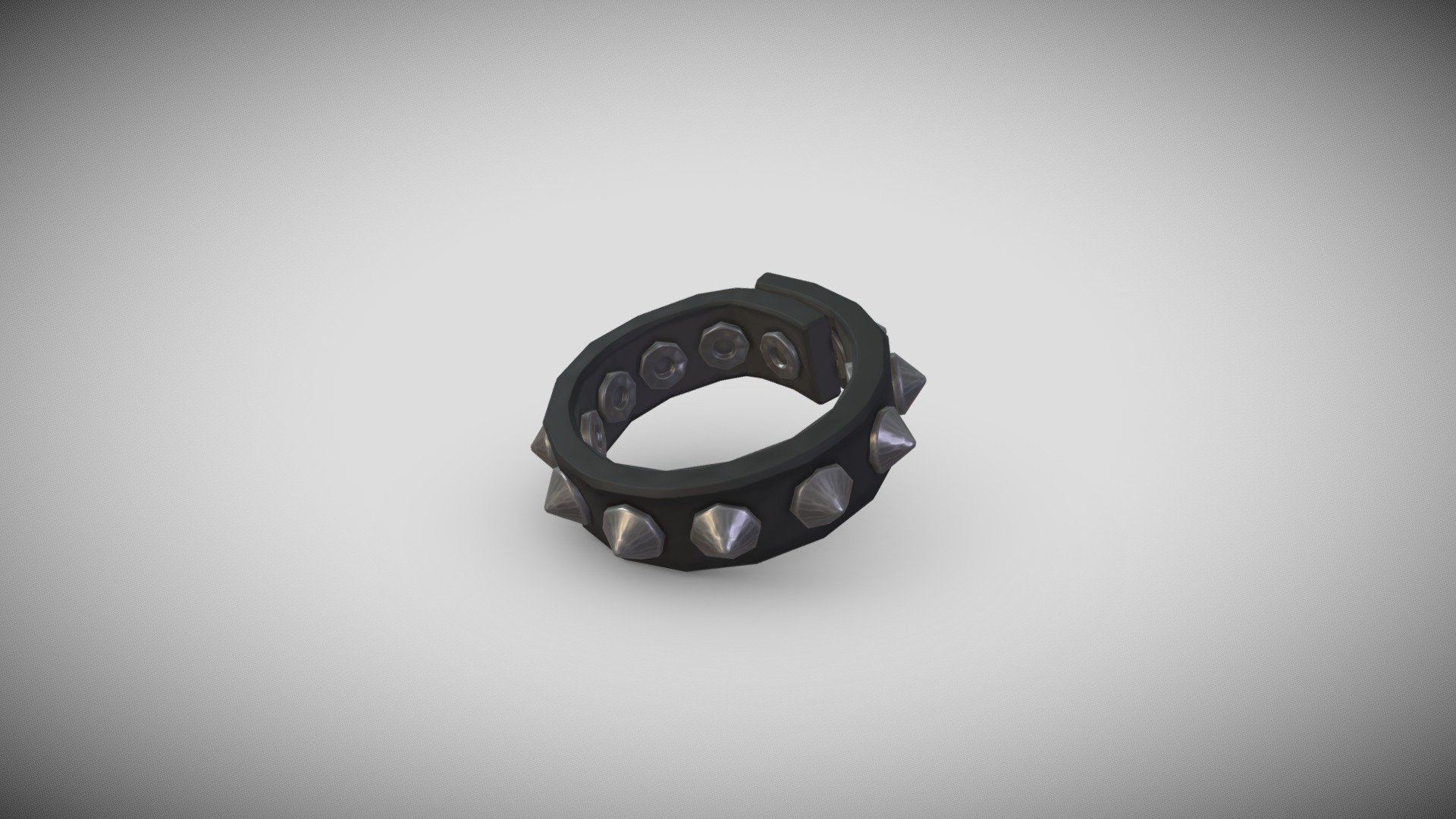 Punk Bracelet Slim Version 4 3d model