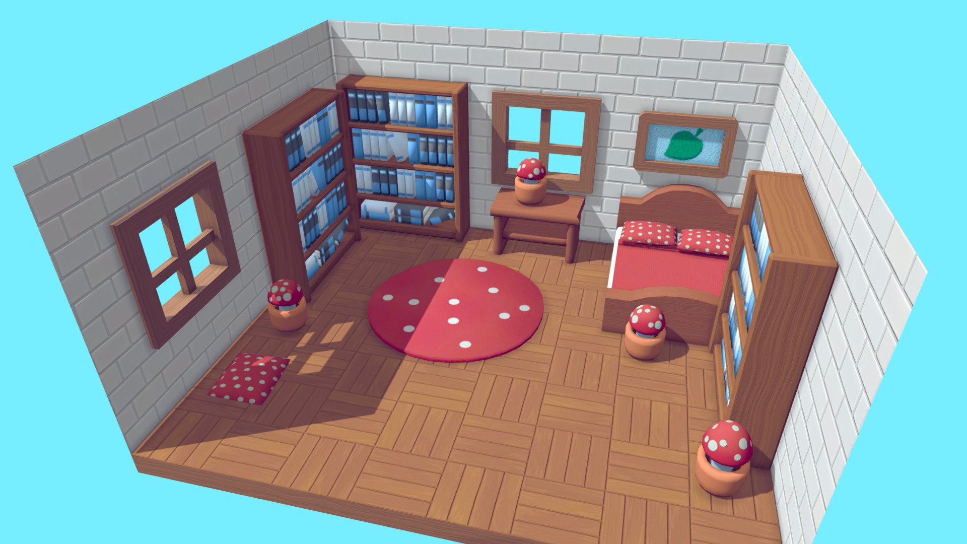 Mushroom Room 3d model