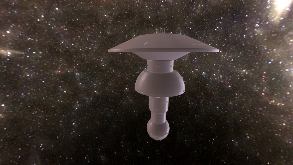 Earth Space Dock 3d model