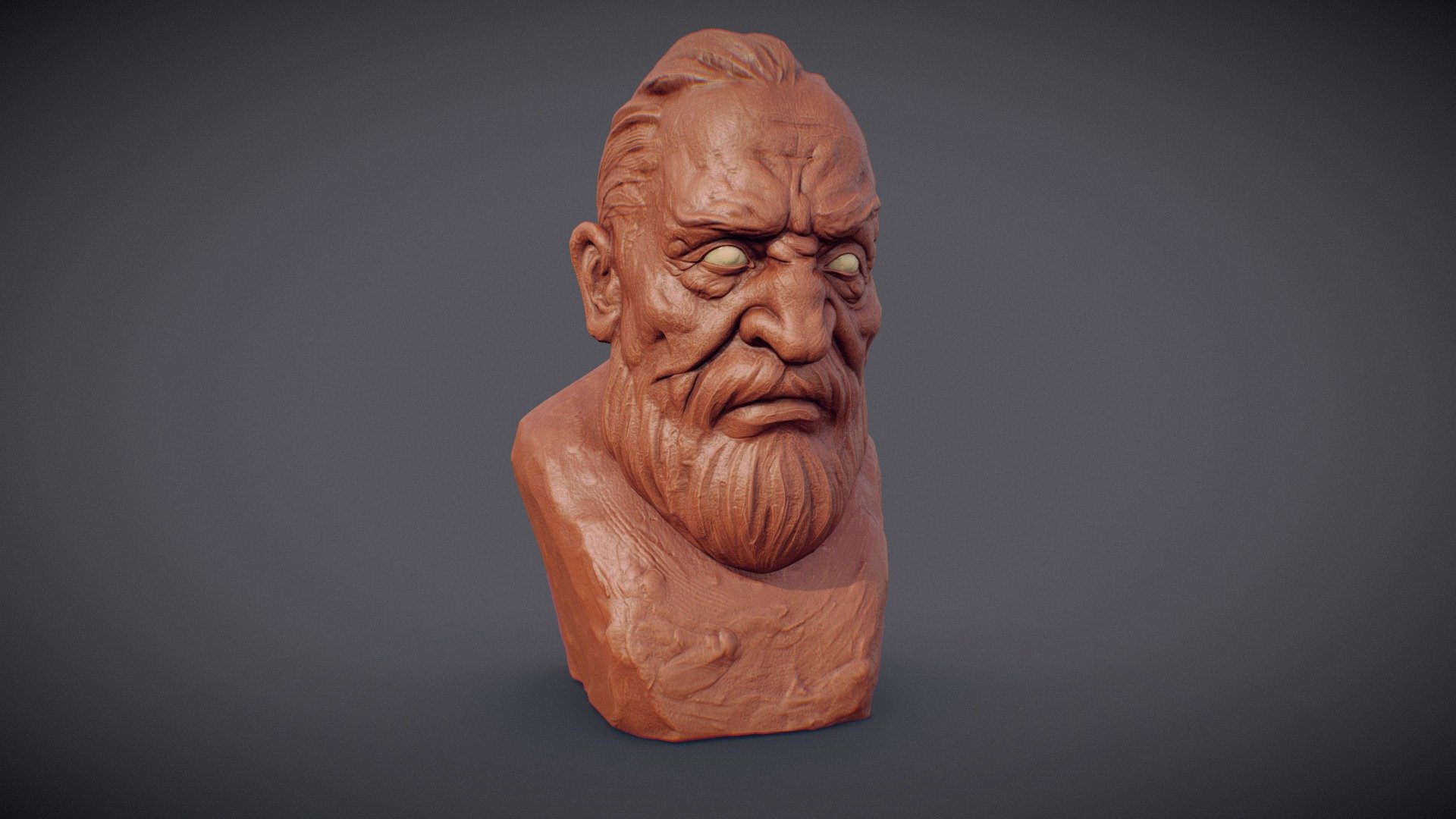 Clay Bust Study 3d model