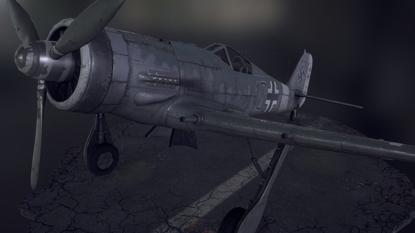 Focke Wulf FW190D 3d model