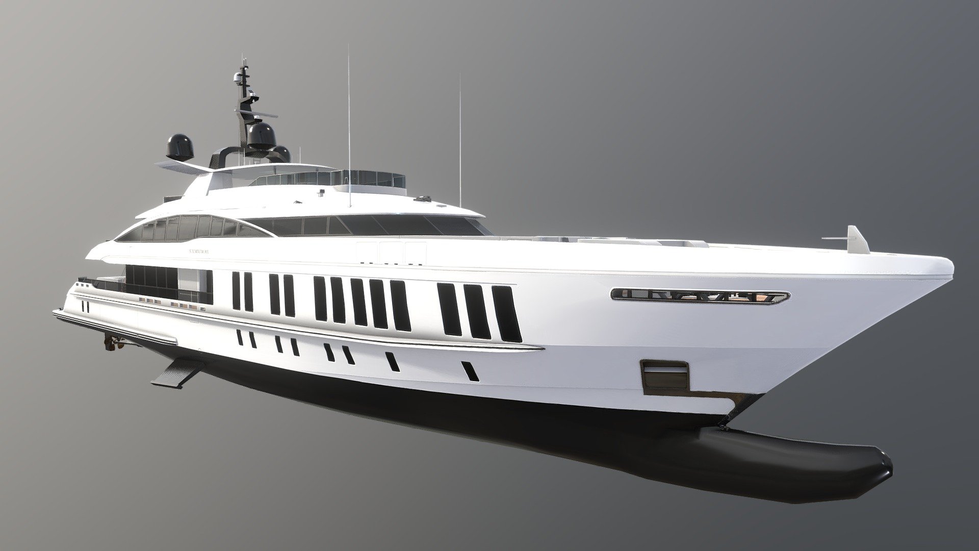 Samurai yacht 3d model