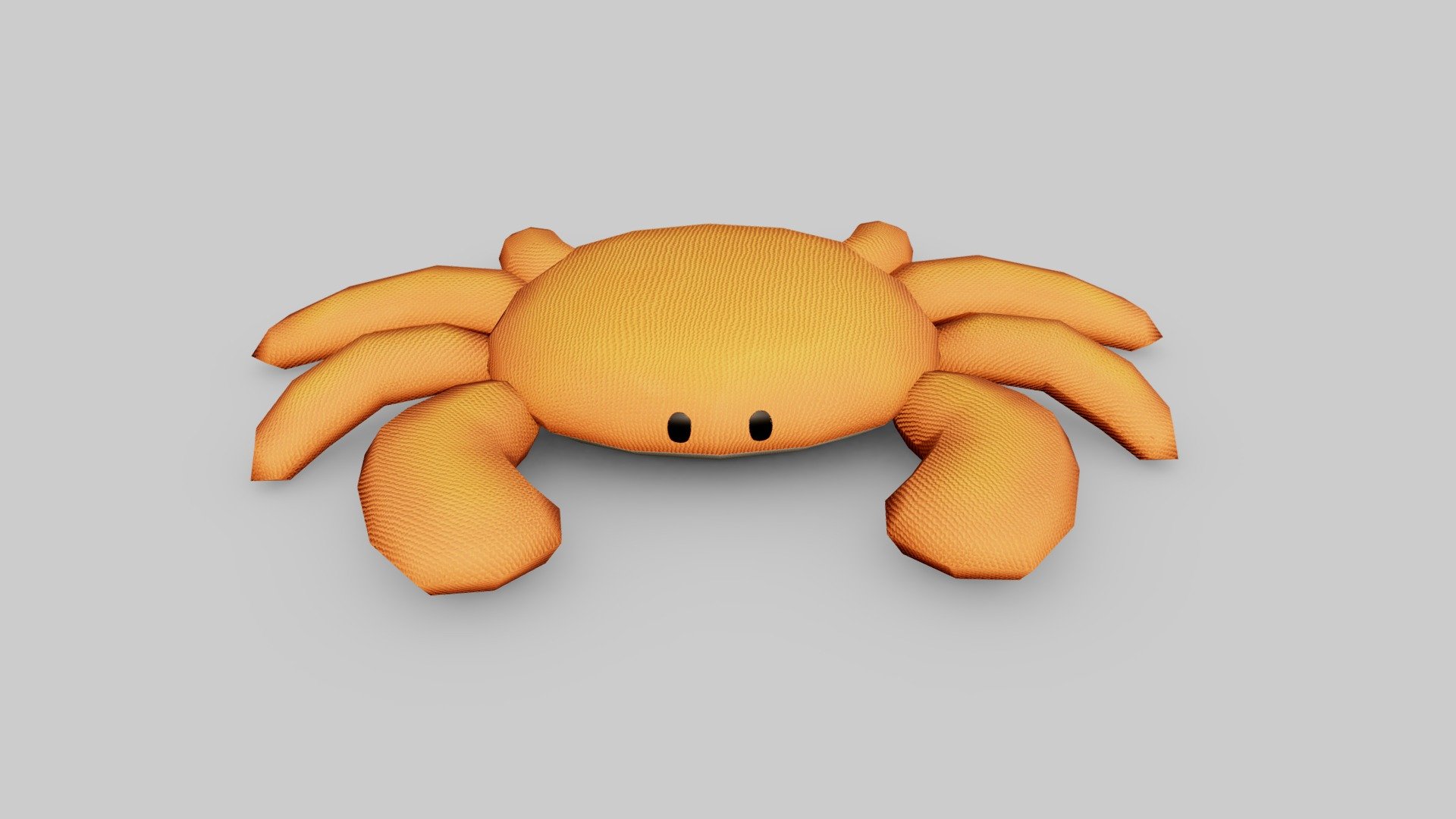 Crab Plush Toy 3d model