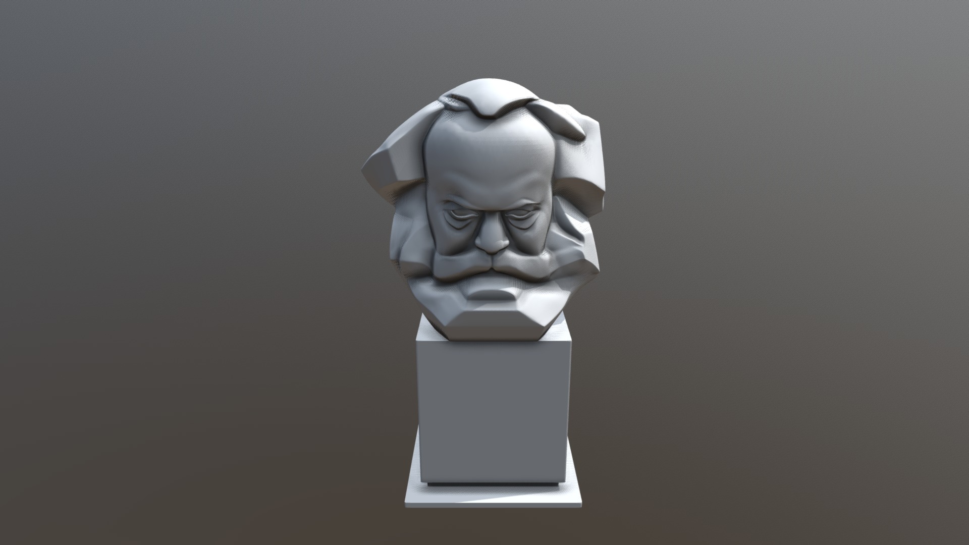 Karl Marx Monument in Chemnitz 3d model