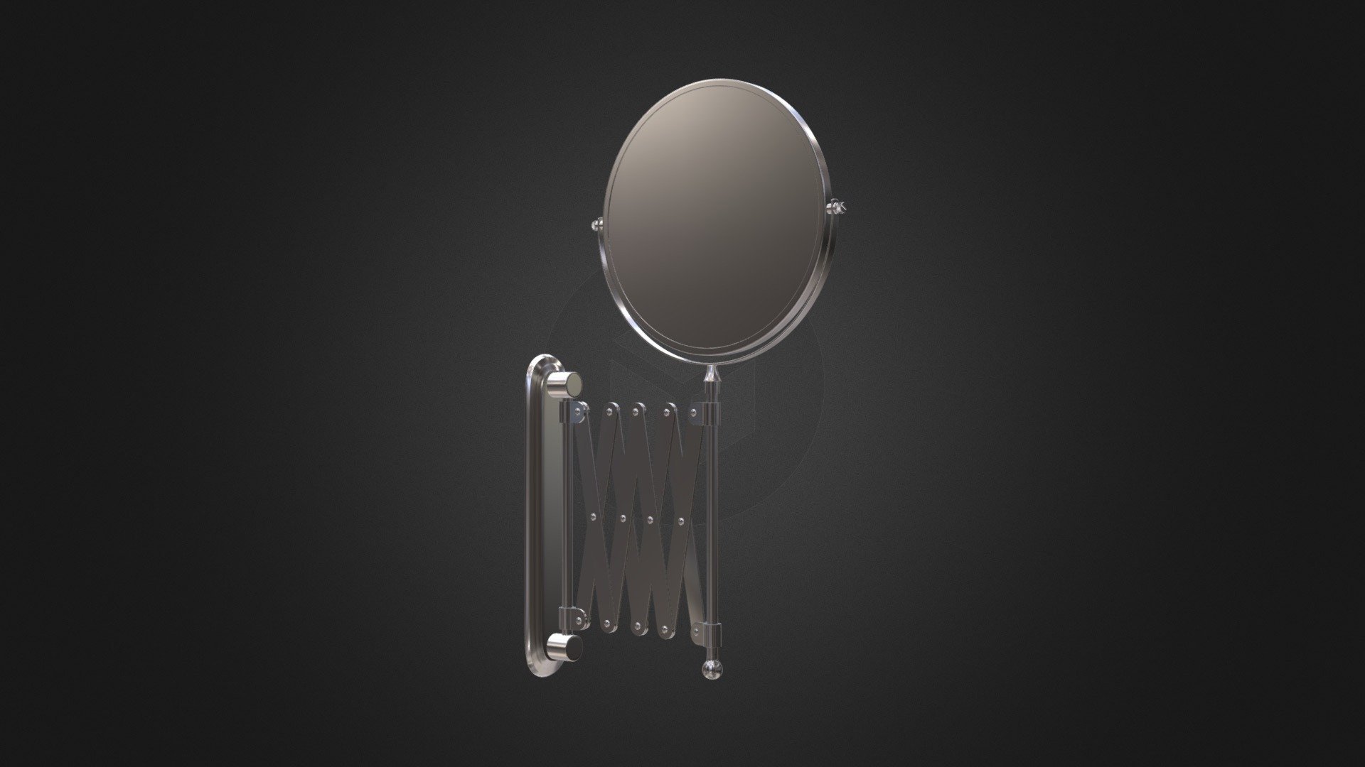 Scissor Wall Mirror 3d model