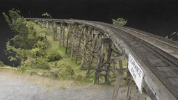 Monbulk Creek trestle bridge