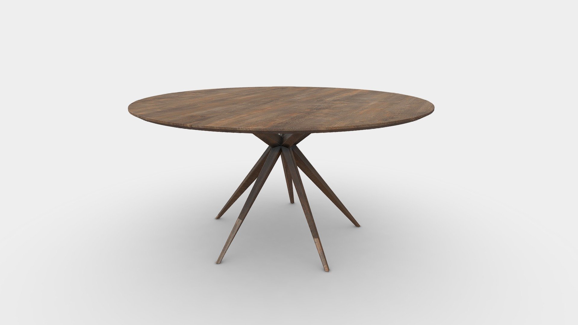 Farmhouse Hunter Round Dining Table 3d model