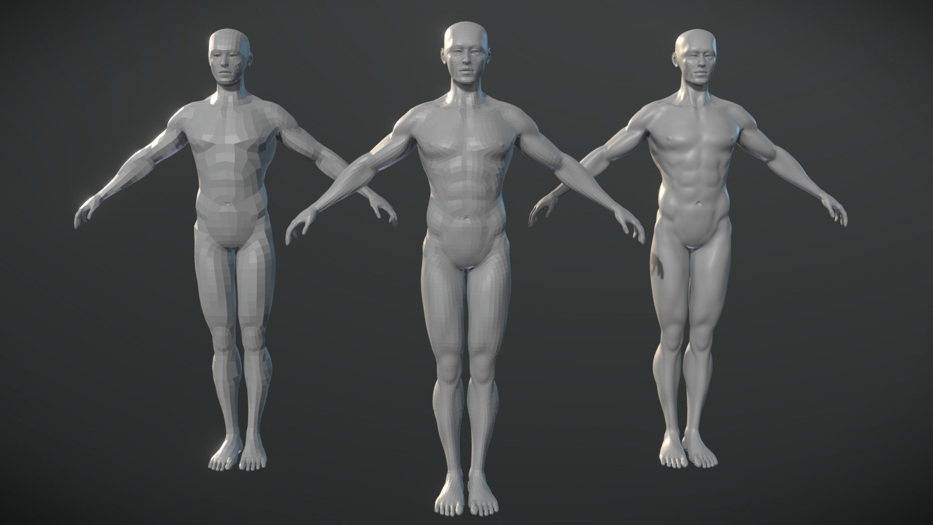 Male Base Mesh 3d model