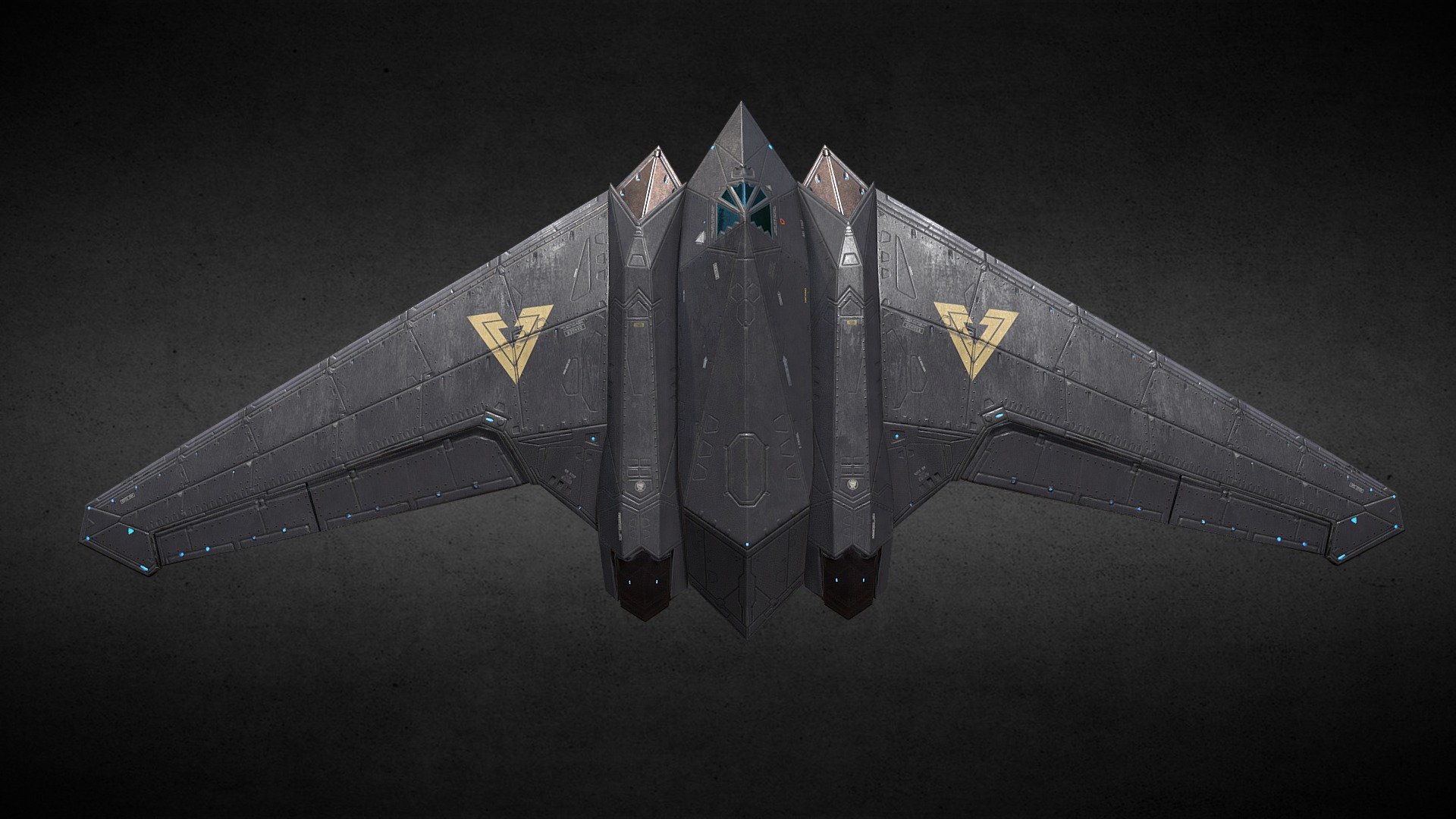 bomber 3d model