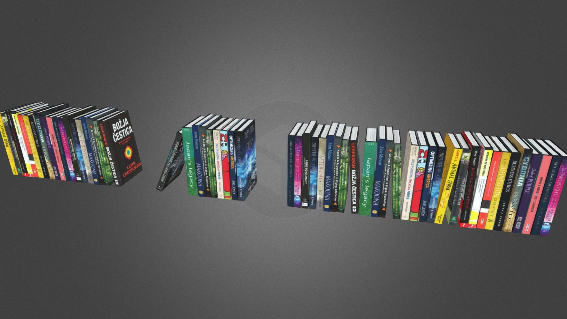 Books 3d model