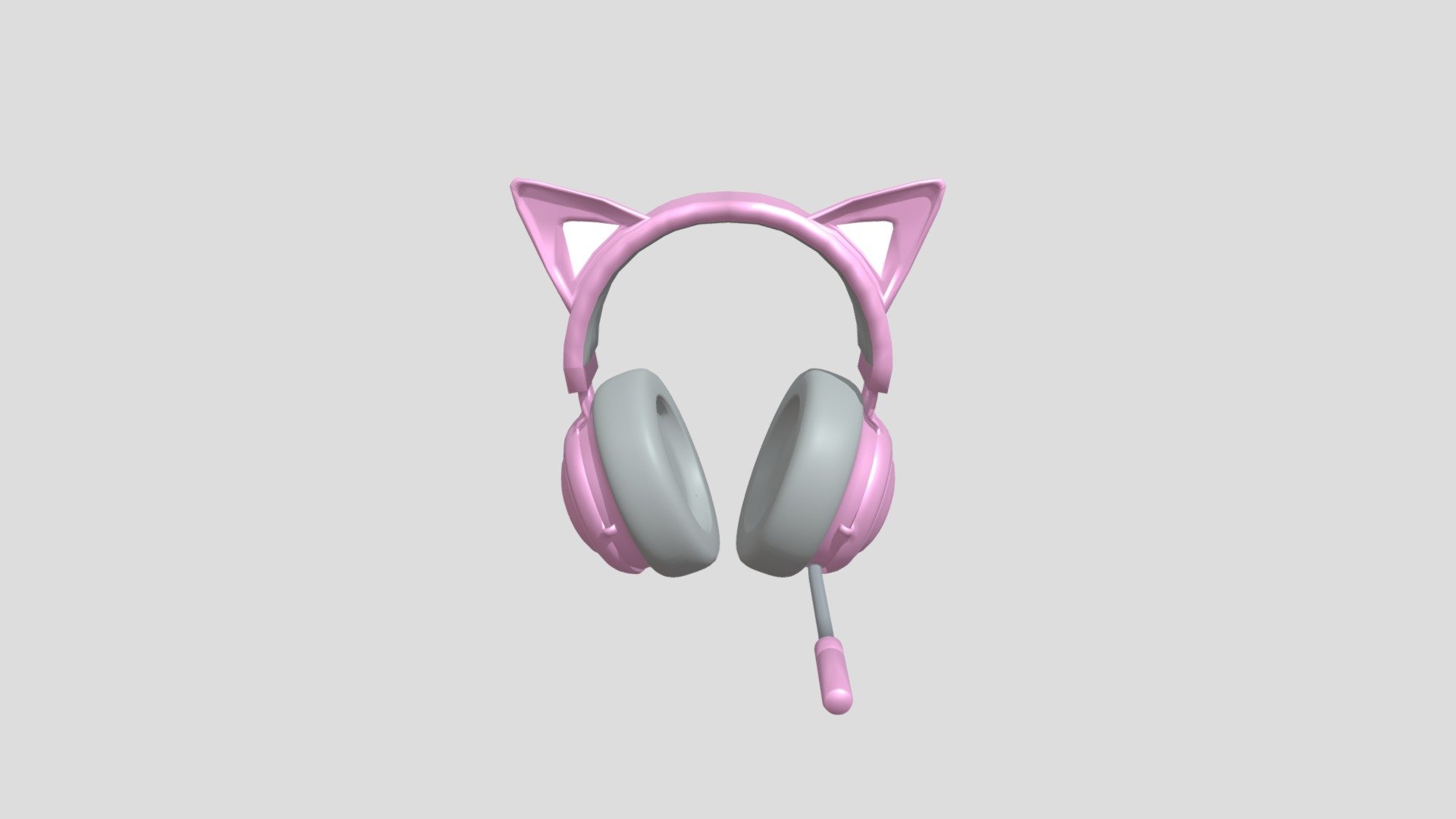 Kitty Ear Headset 3d model