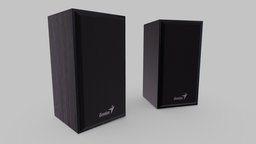 Speakers Genius Low-poly 3D model