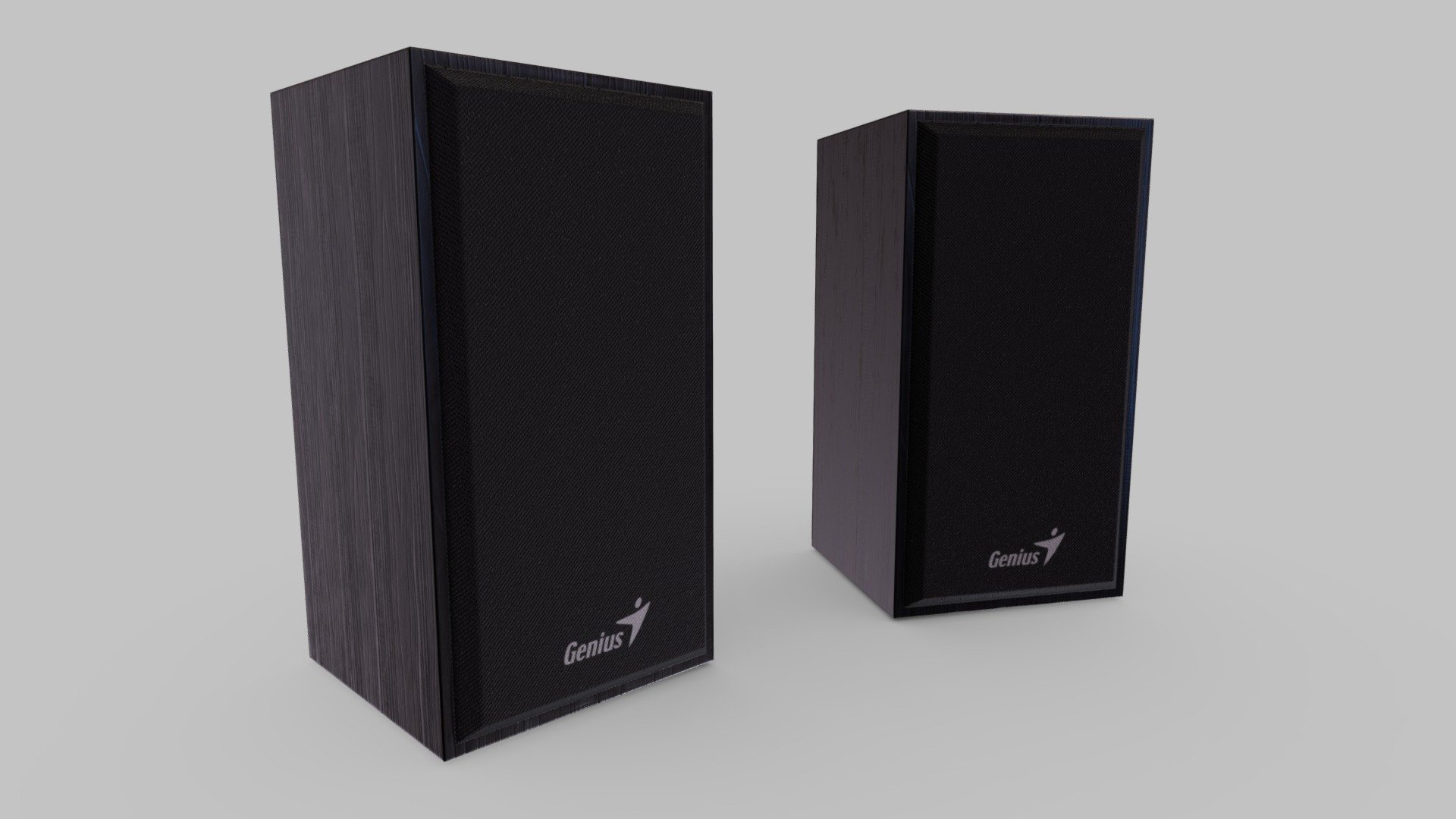 Speakers Genius Low-poly 3D model 3d model