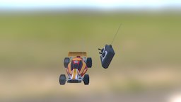 Racing Car Low Poly