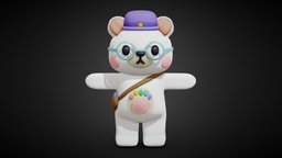 Cute Painter Bear