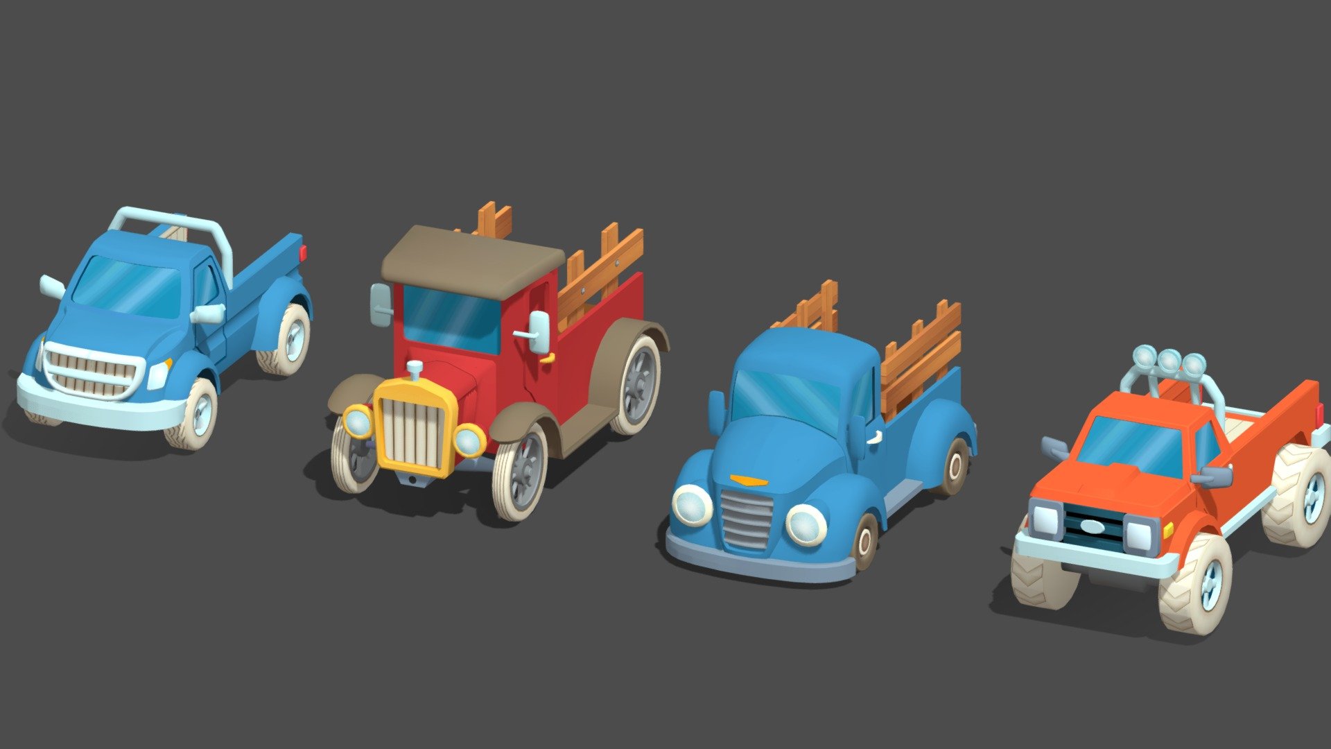 Trucks 3d model