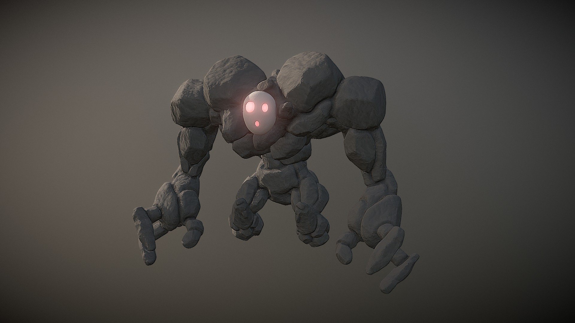 05 Sculpt January: Golem 3d model