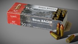 9mm Old Damaged Ammo Box