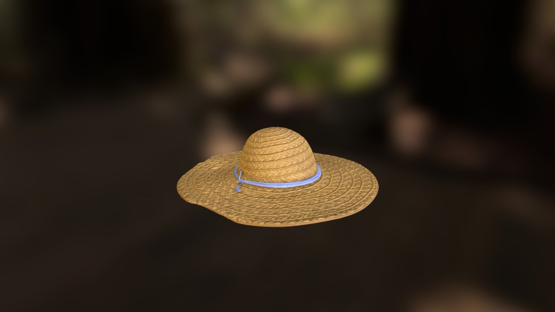 Hidden Town in 3D Straw Hat 3d model