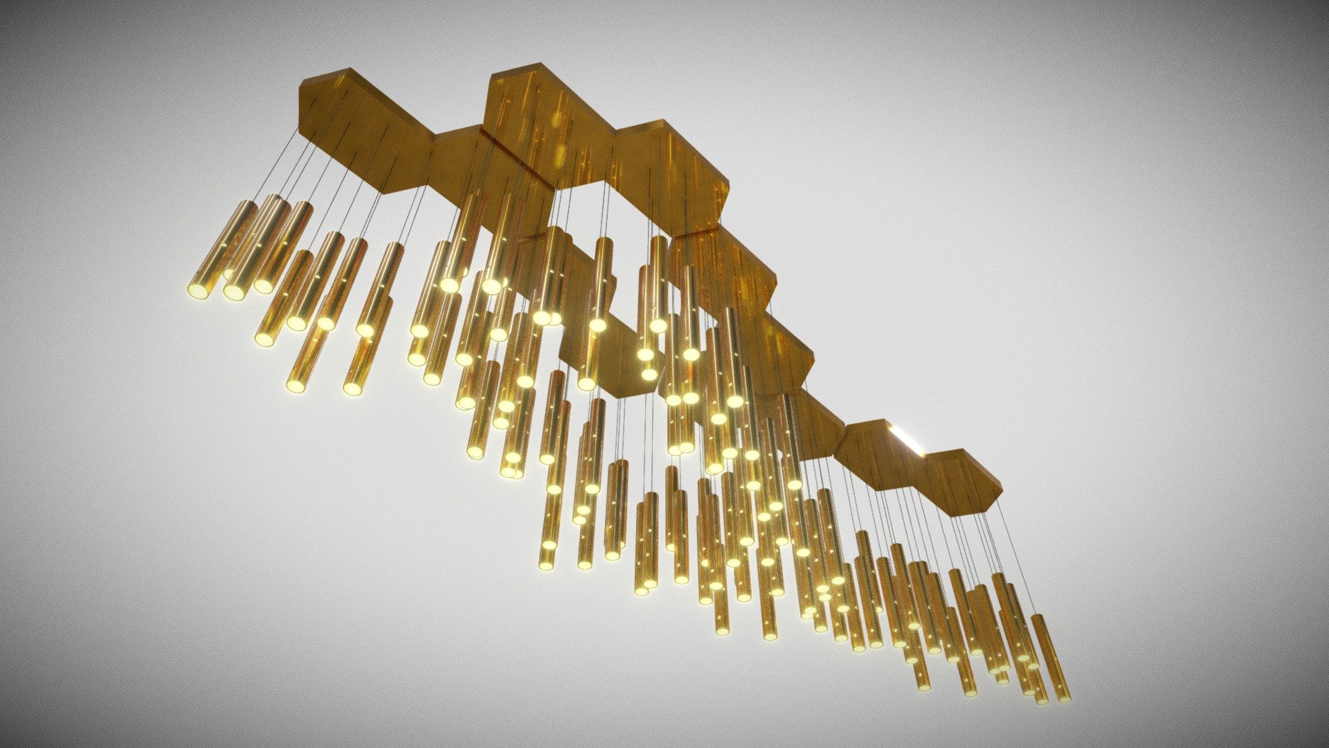 Modern Chandelier model 3d model