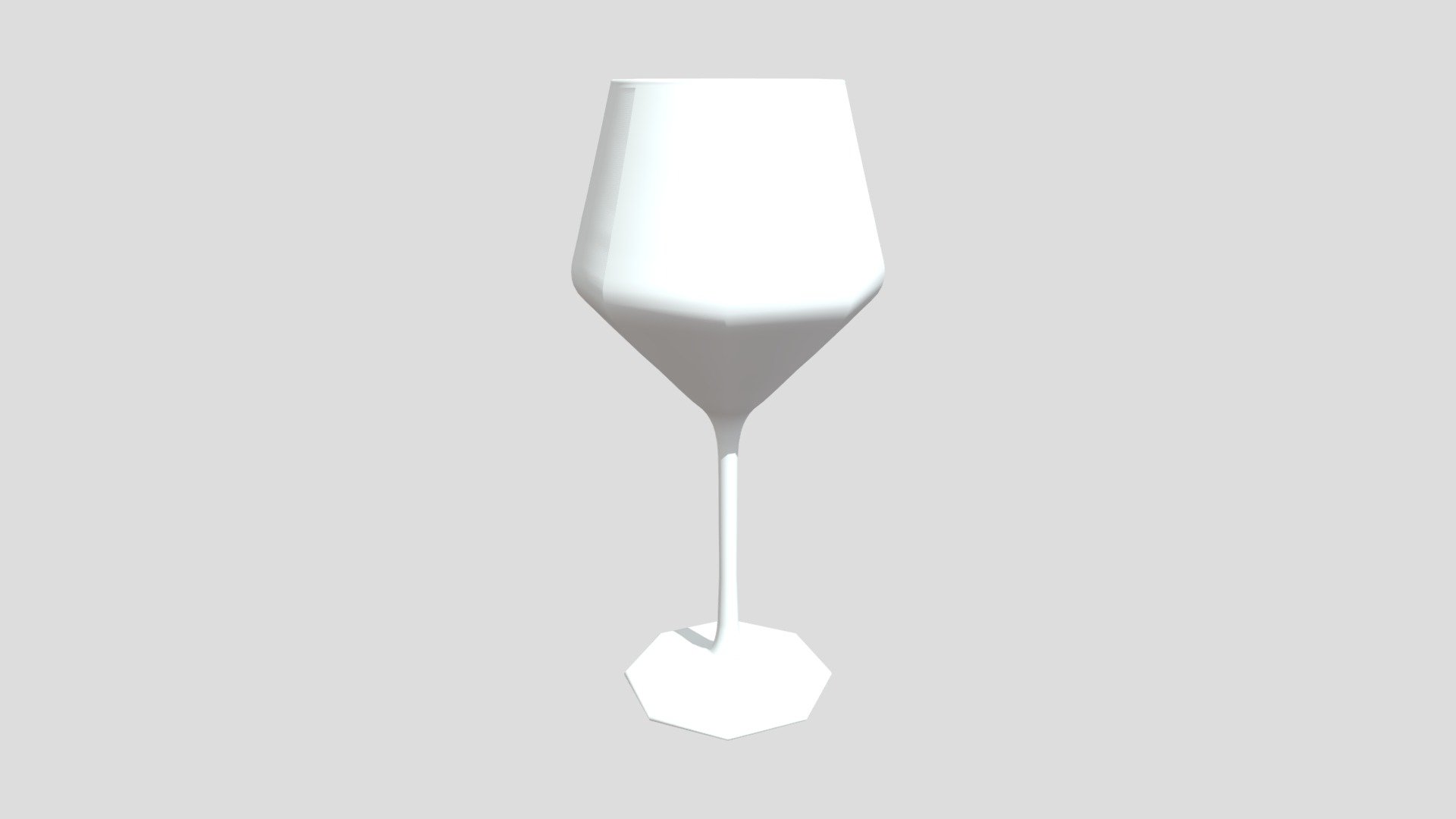 glass of wine 3d model