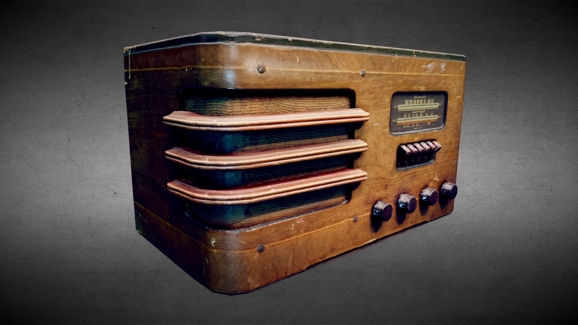 Radio Huston 3d model