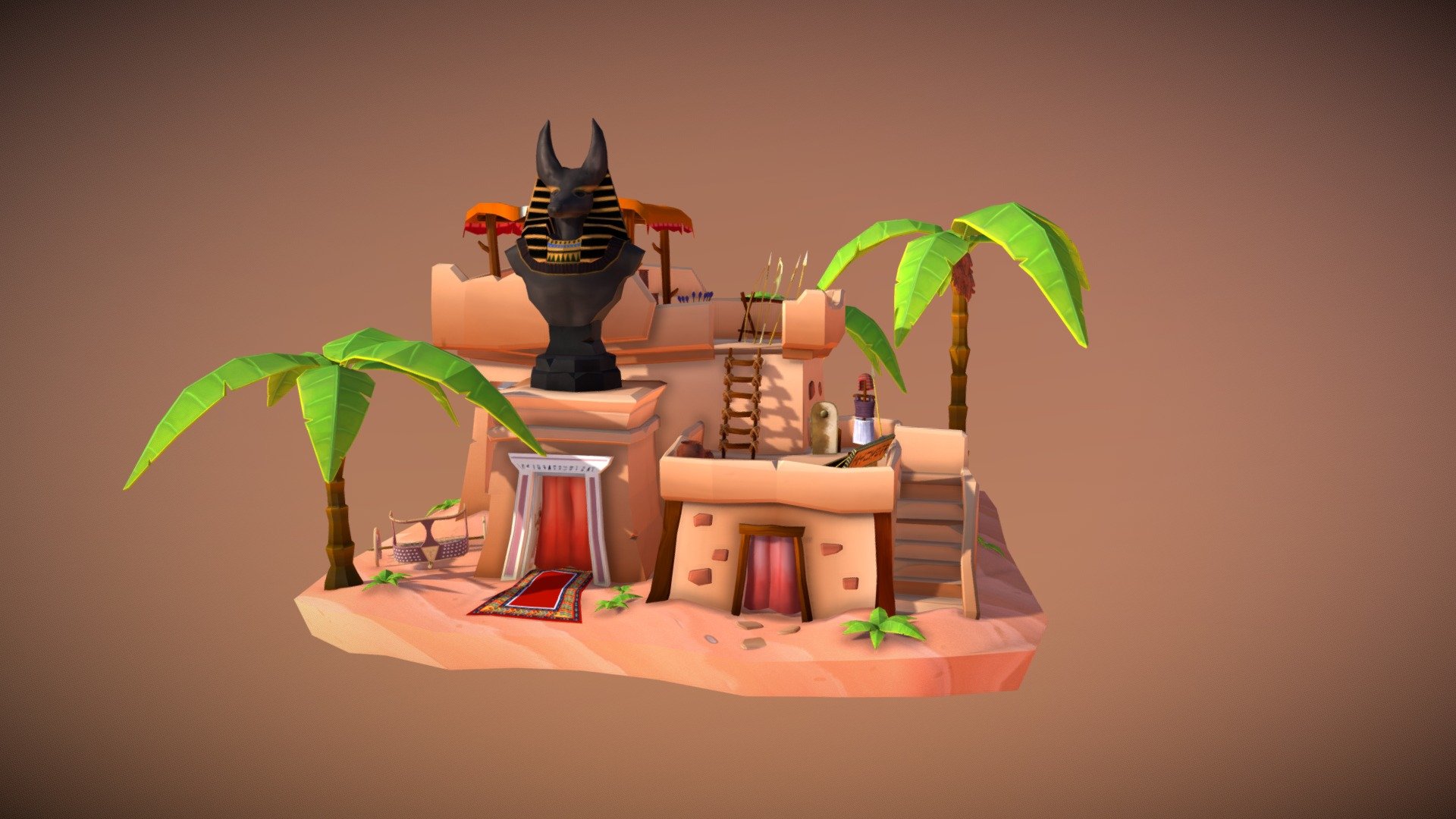 DAE Villages 3d model