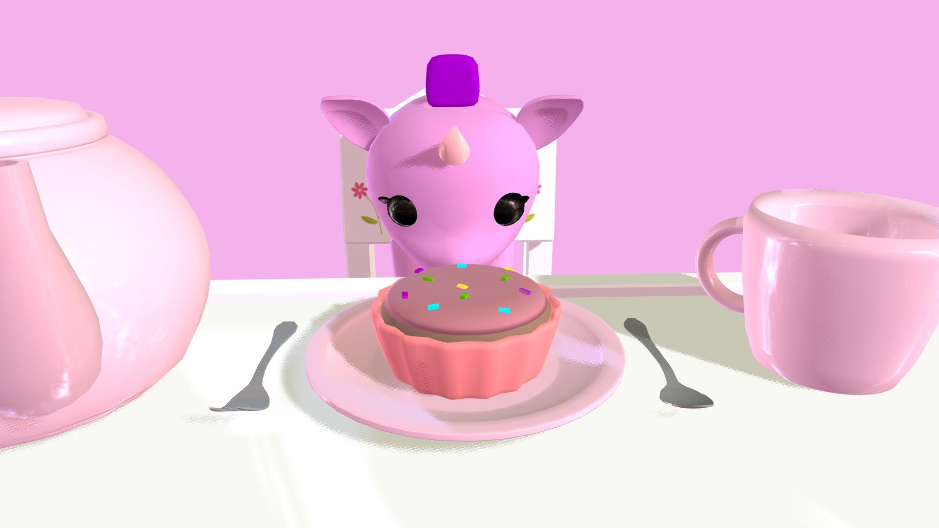 Annabelles Tea Party 3d model