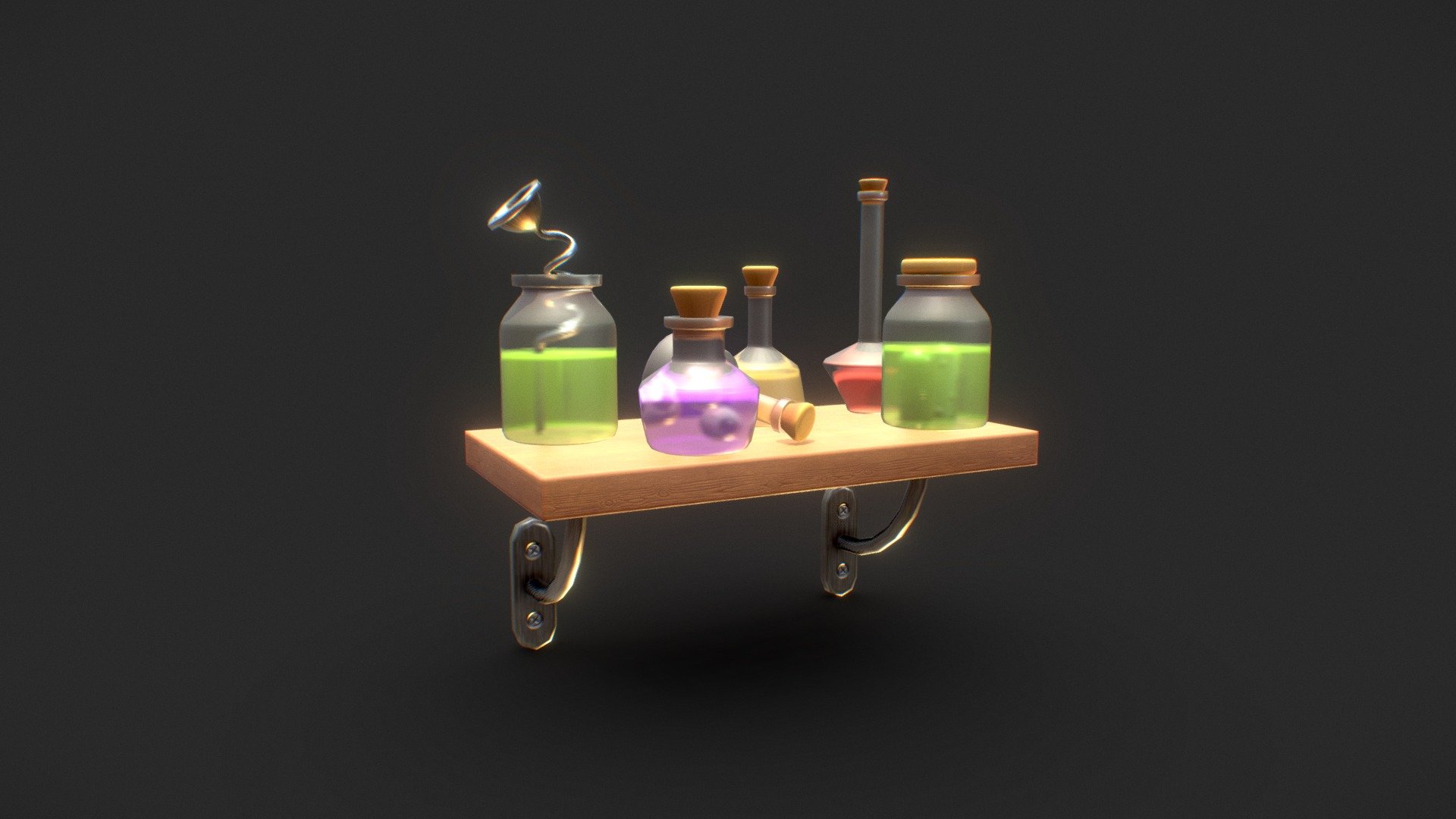 Alchemy Shelf 3d model