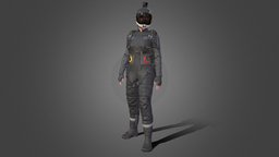 Woman in Skydiving Suit