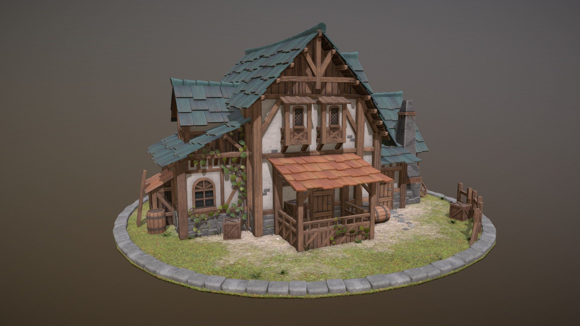 Medieval house 3d model