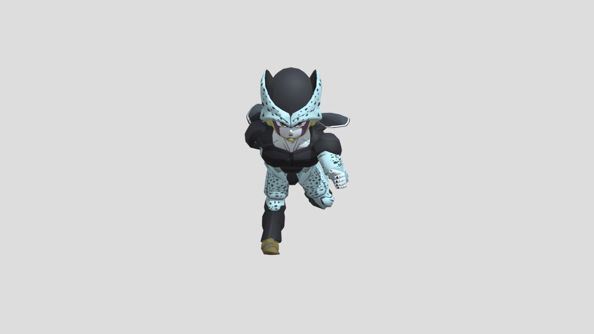 Cell Jr Character Run Animation 3d model