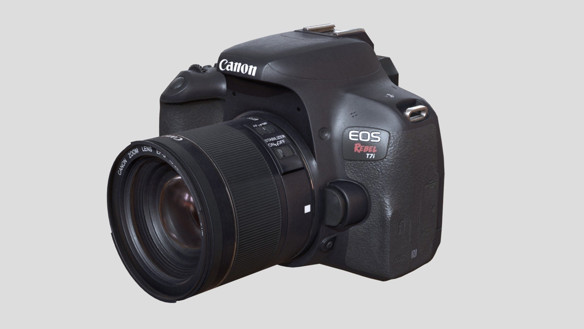 Canon T7i 800D DSLR Camera 3d model