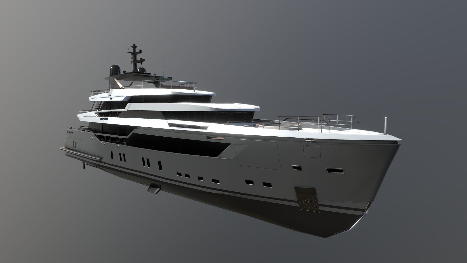 Alloy 44 yacht 3d model