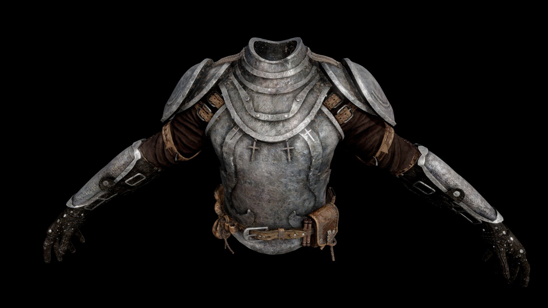 Free  Man Fantasy Armor 3d model