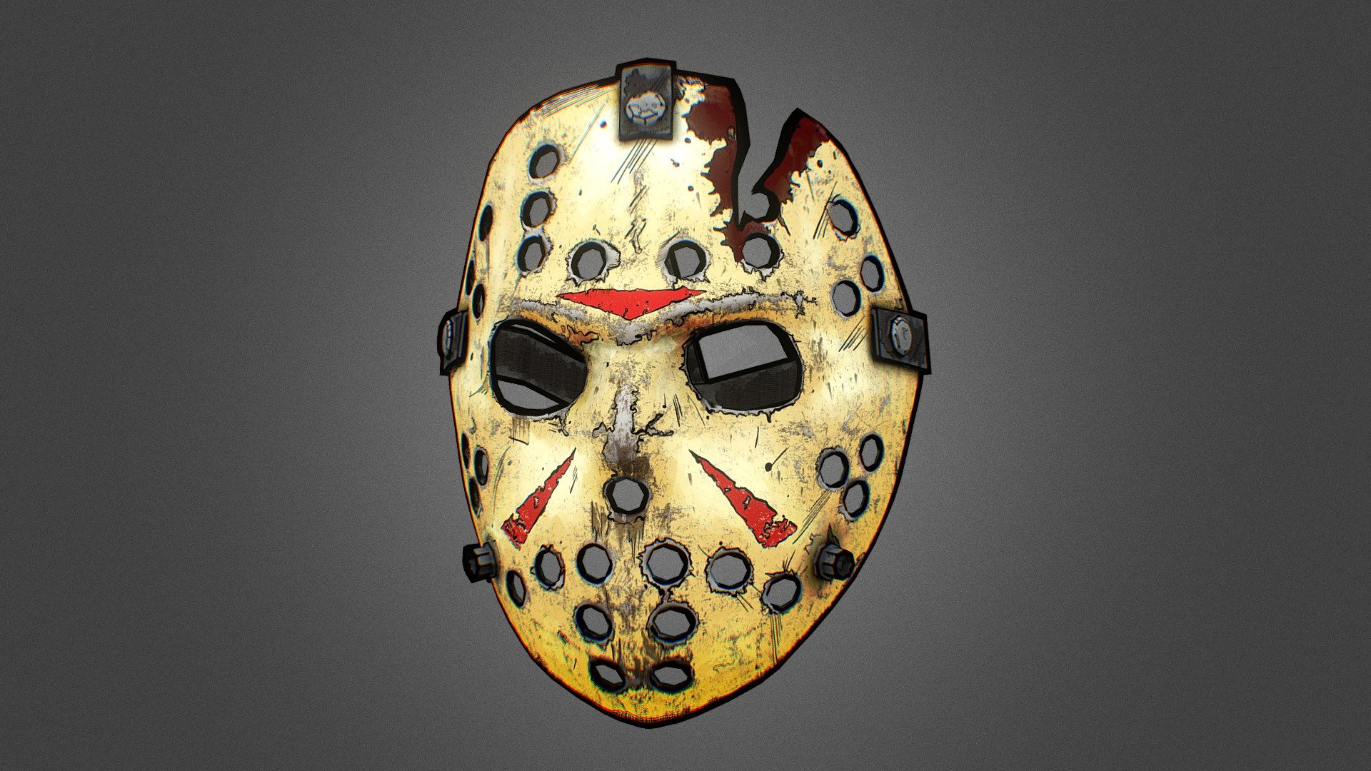 Stylized Jason Voorhees Hockey Mask 3d model