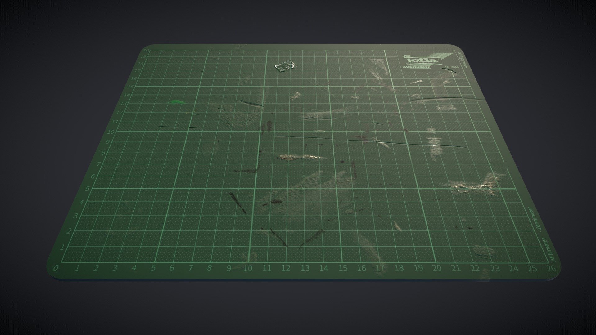 Worn out cutting pad [Props] 3d model