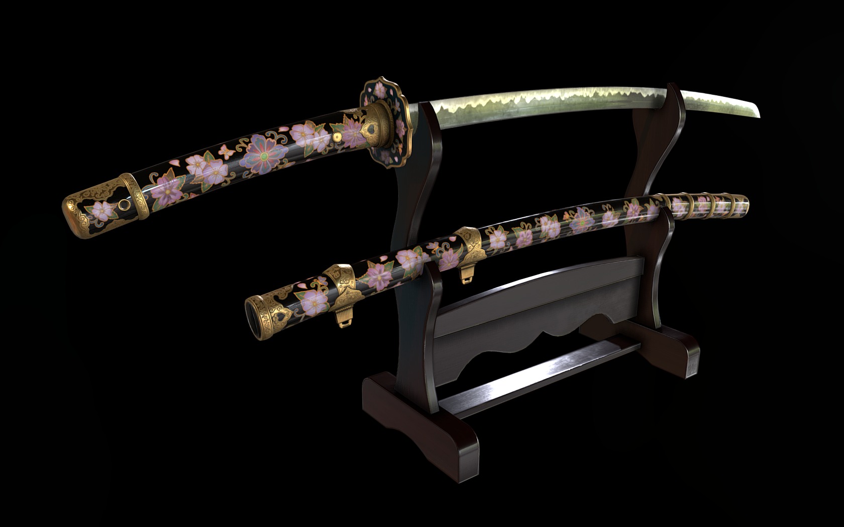 NAMBOKUCHO PERIOD TACHI 3d model