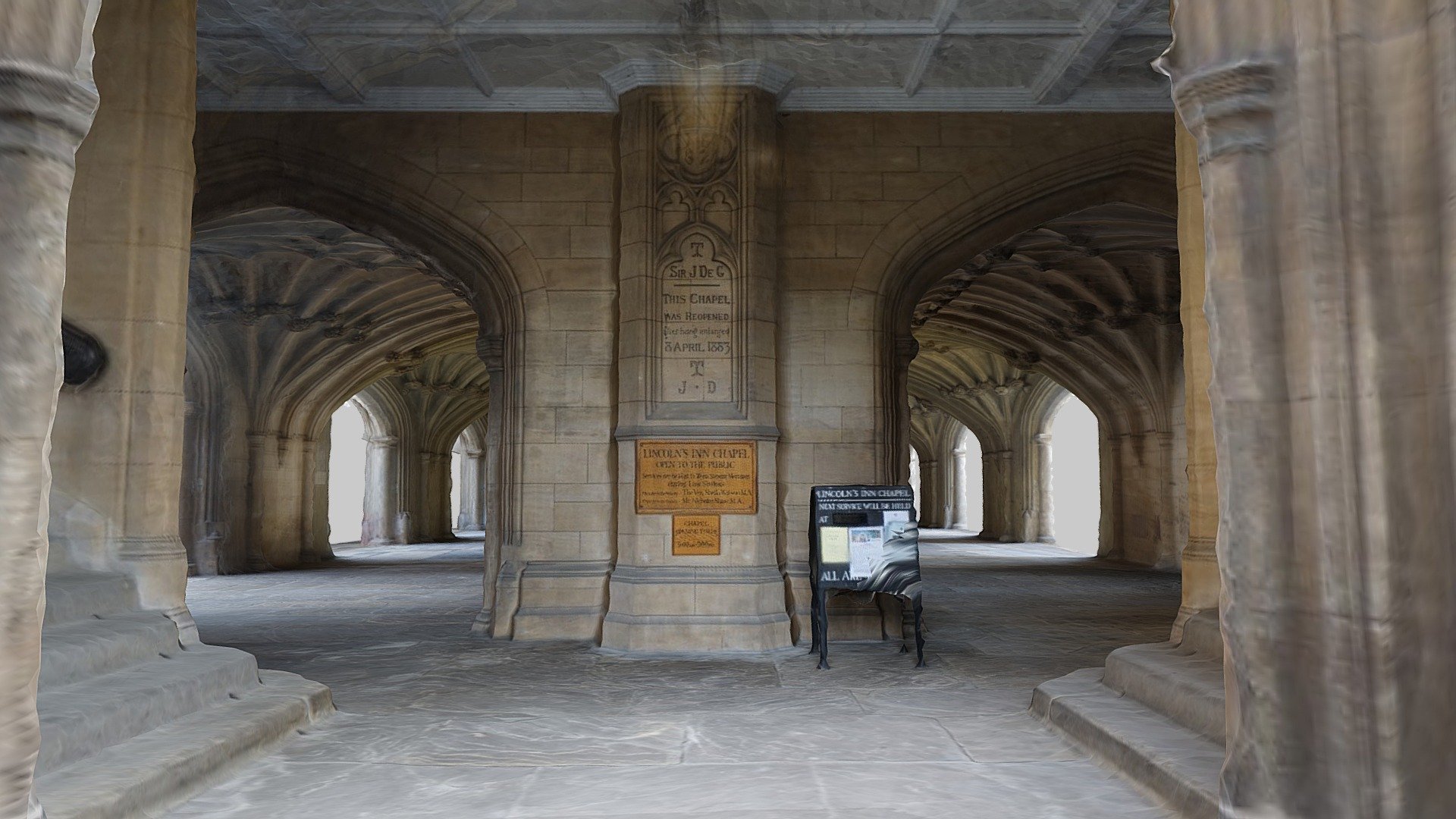 Lincolns Inn Chapel Undercroft 3d model