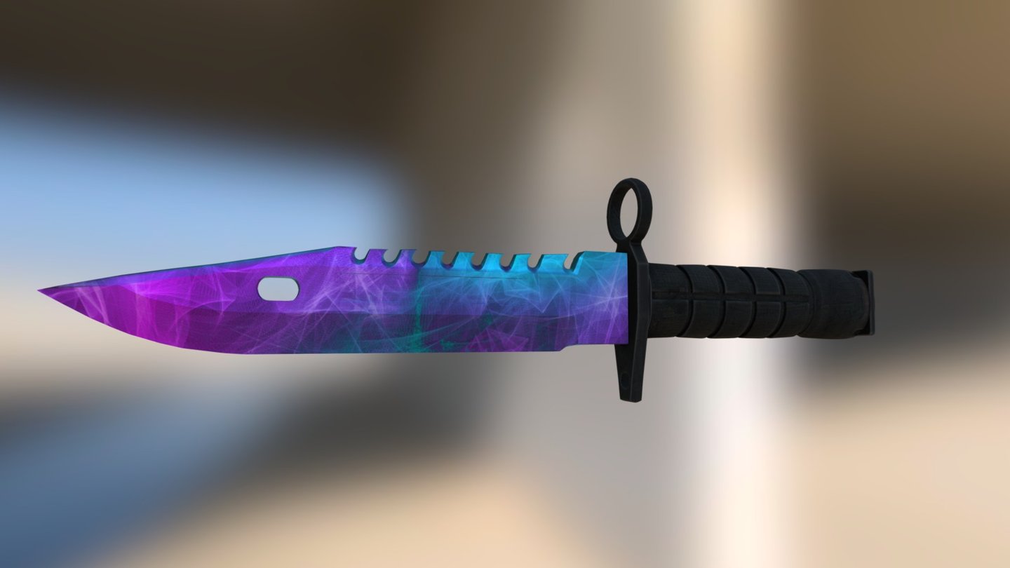 M9 Bayonet | Nebula Crystal 3d model