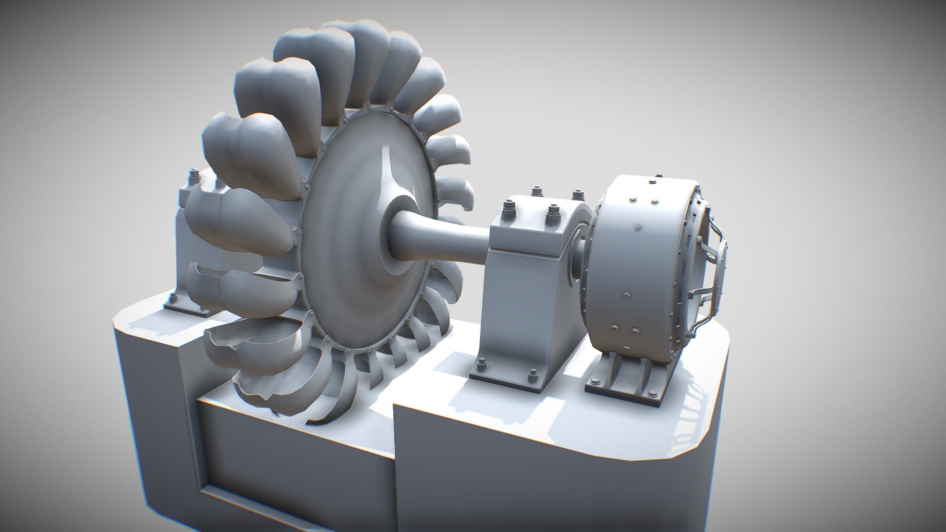 Water Turbine 3d model