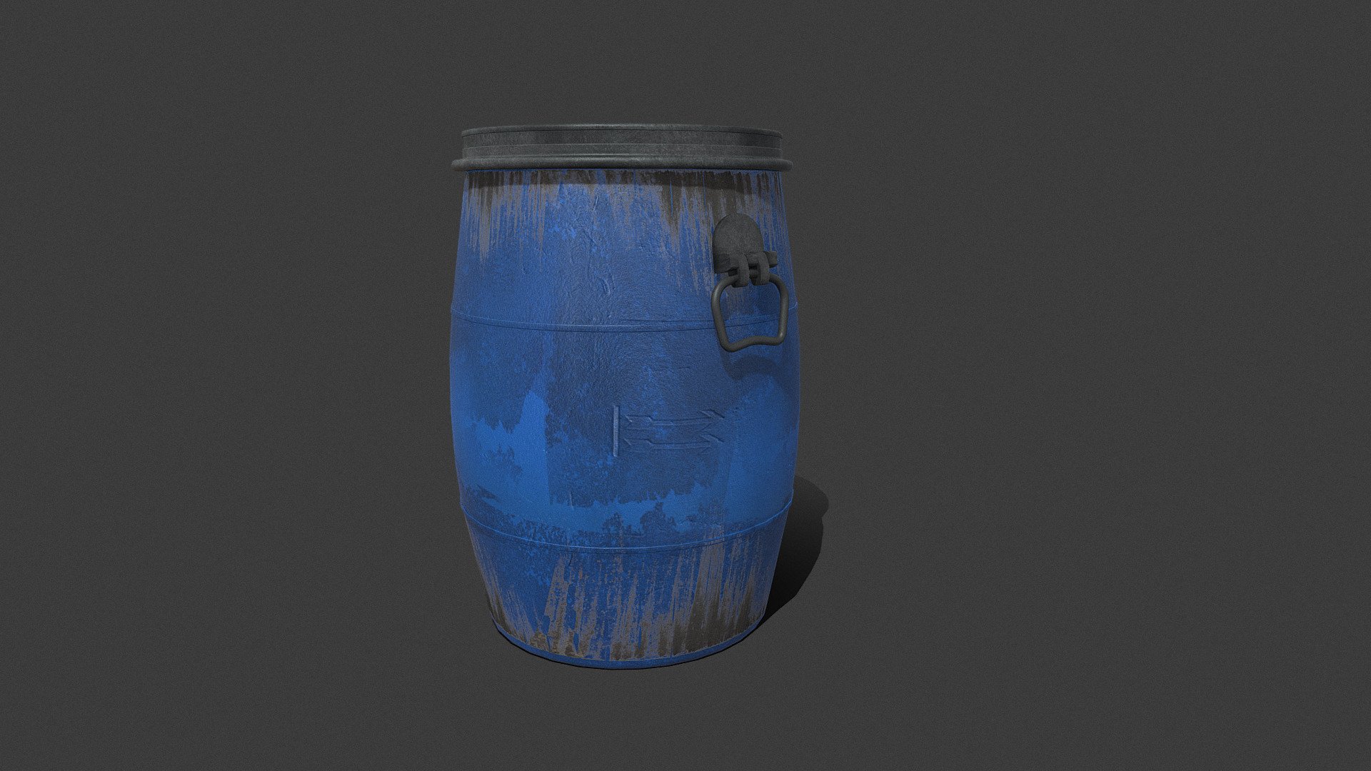 Water storage barrel 3d model