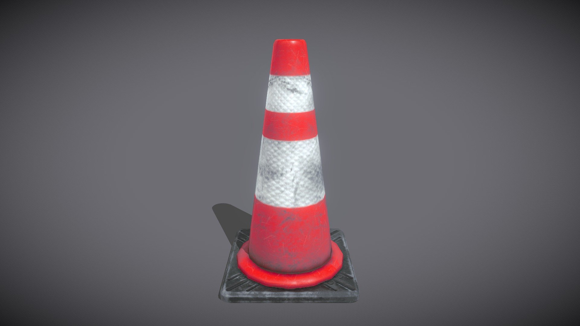 Game Ready Traffic Cone 3d model