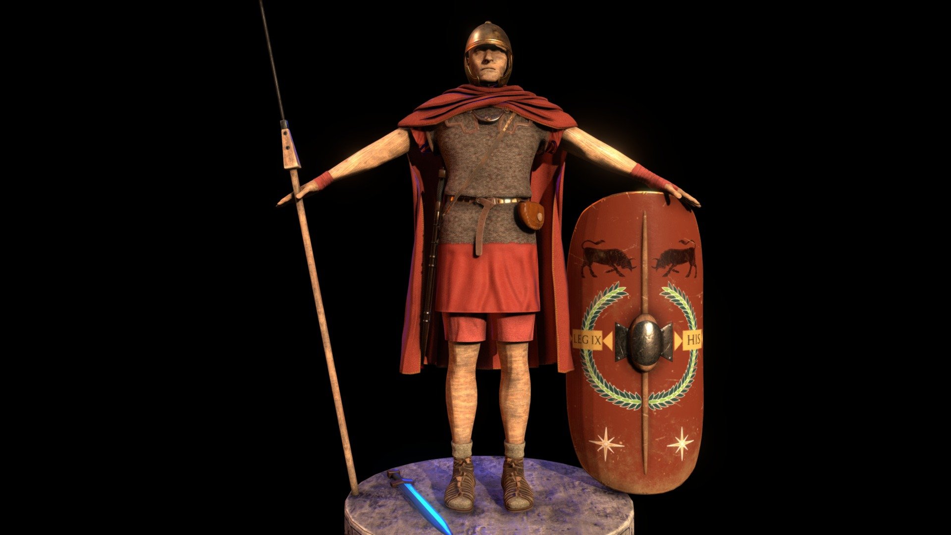 Caesarian Legionary #1 3d model