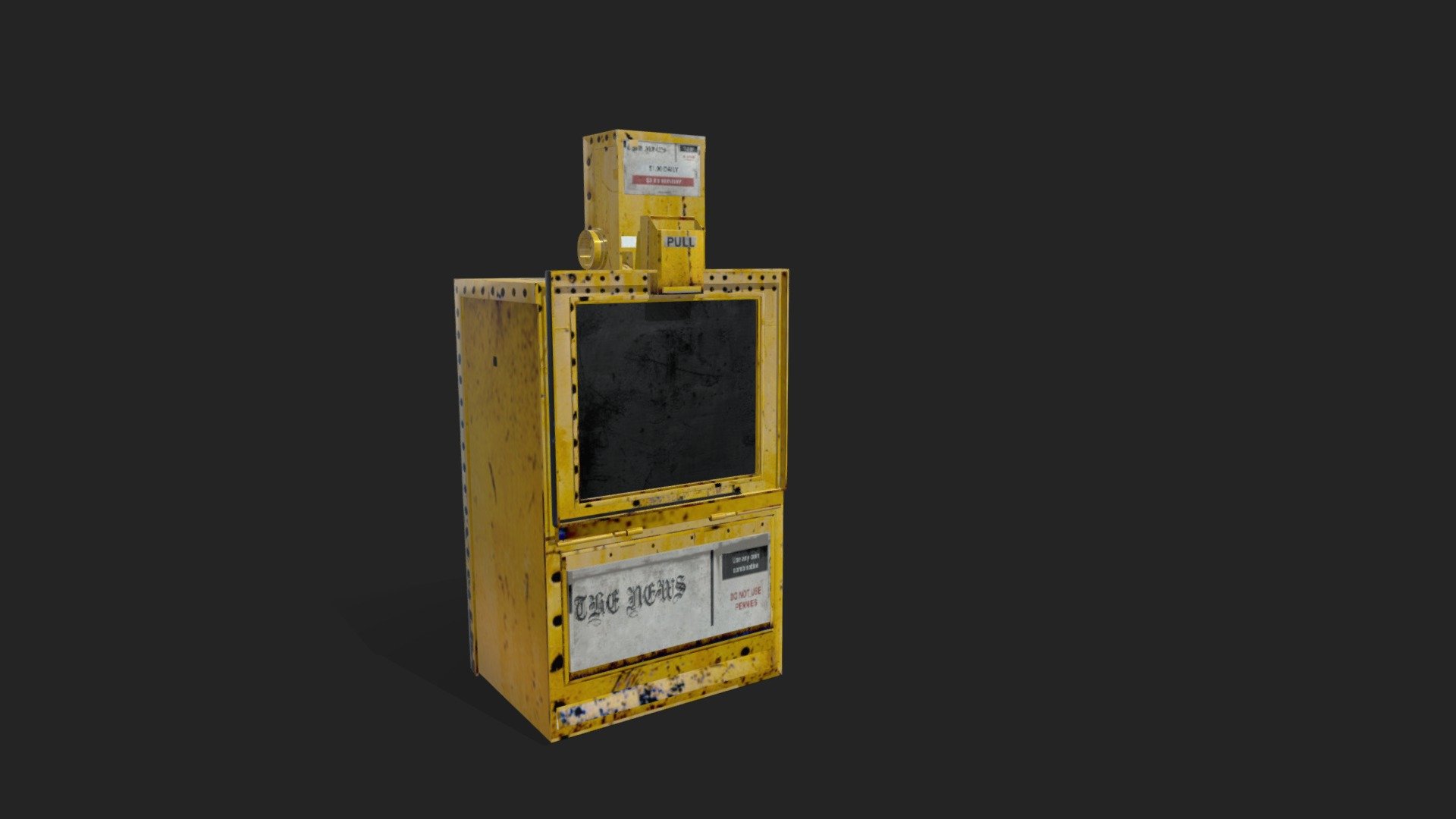 newspaper vending machine 3d model