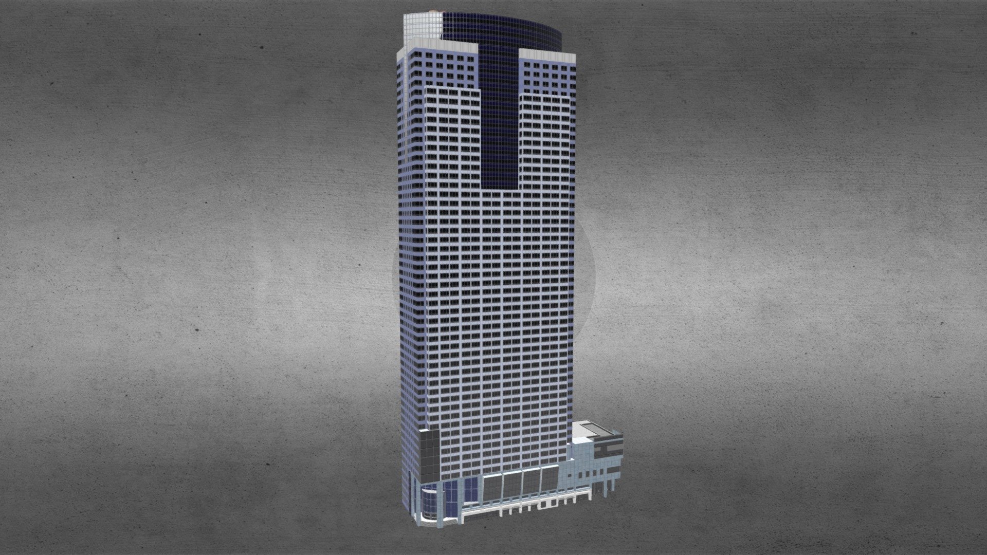 Gas Company Tower 3d model