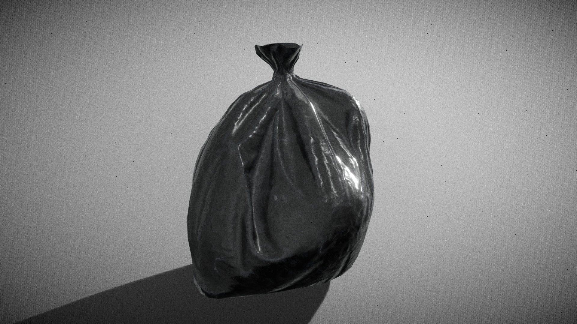 A bag of garbage. 3d model