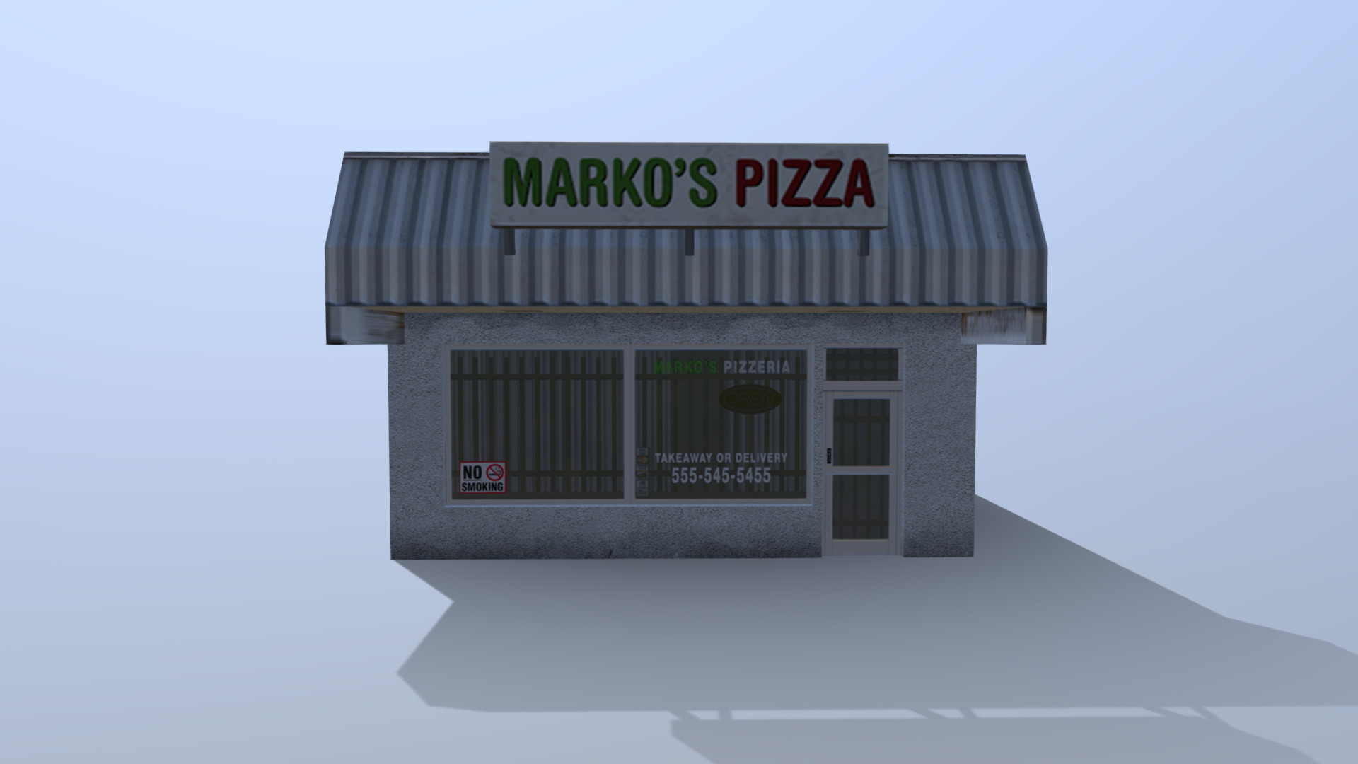 Strip Mall 3d model