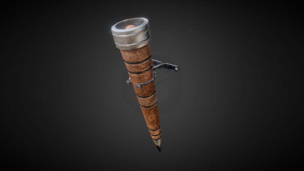 Coruscant Ancient Temple Torch 3d model