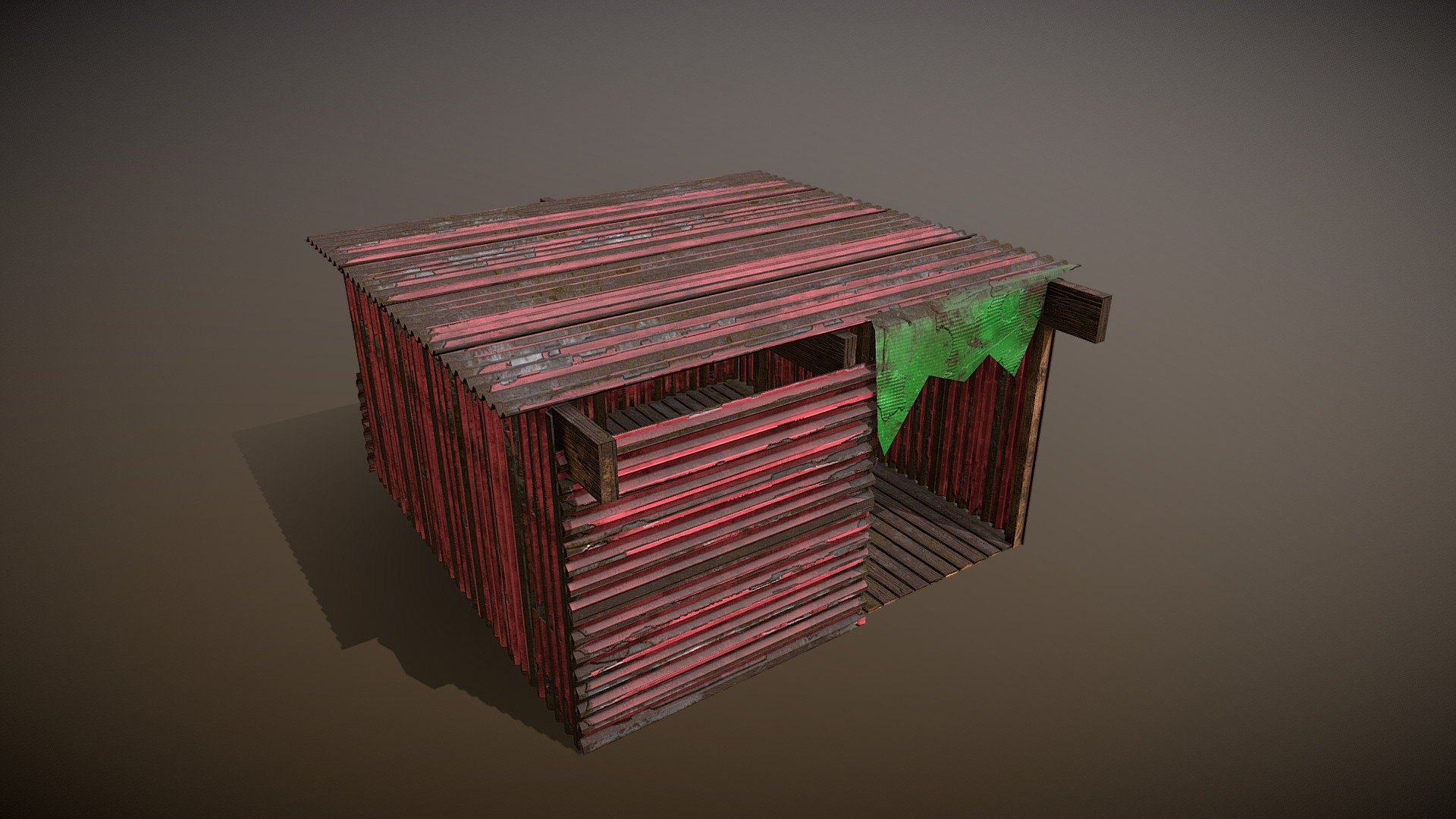 Post Apo Shelter Var 1 3d model